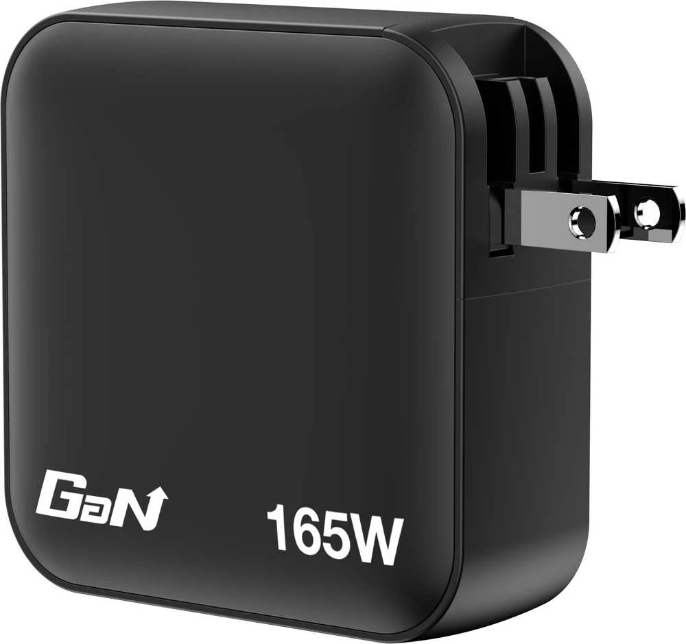 Verbatim Mini GaN Charger 165W Universalus Juoda AC Spartusis įkrovimas Vidaus