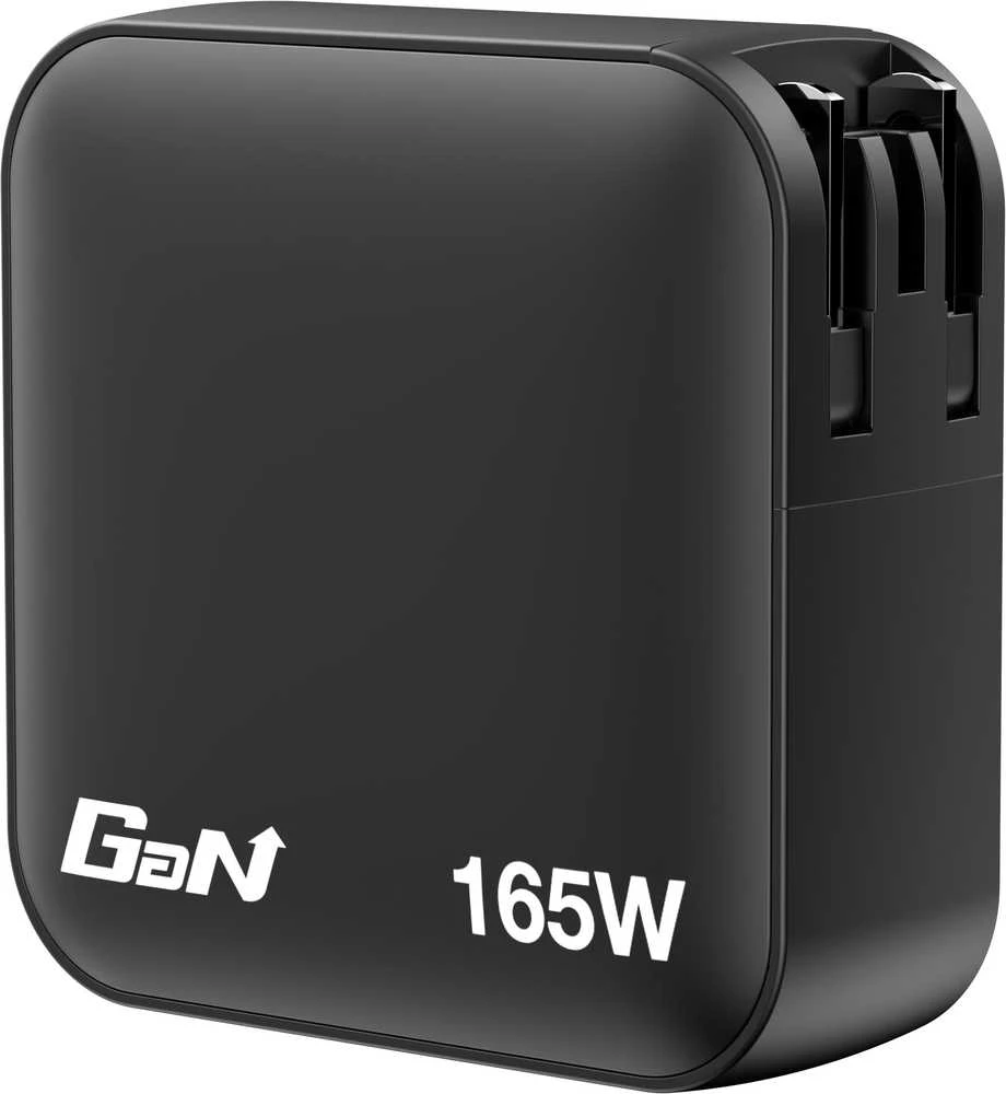 Verbatim Mini GaN Charger 165W Universalus Juoda AC Spartusis įkrovimas Vidaus