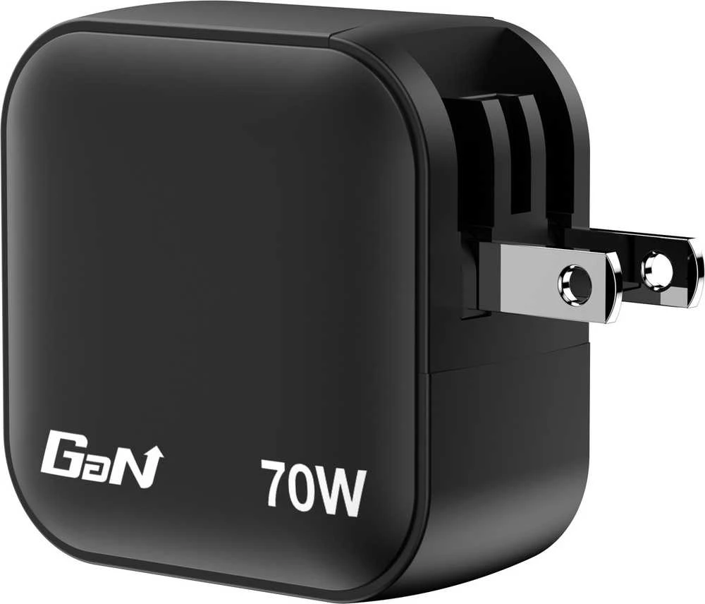 Laidinis įkroviklis Verbatim Mini GaN 70W 2xUSB-C PD/1x USB-A QC juodos spalvos 32229