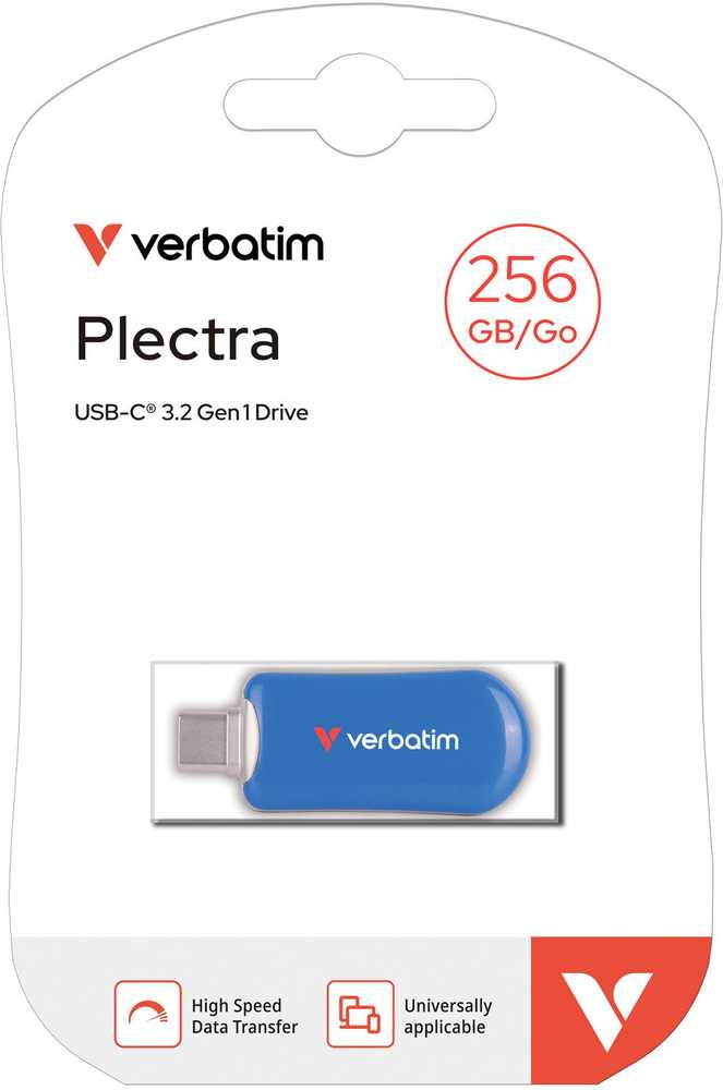 Verbatim Plectra mėlyna 256 GB USB-C atmintinė 30234