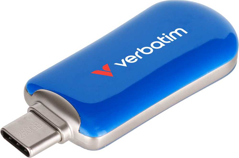 Verbatim Plectra mėlyna 256 GB USB-C atmintinė 30234