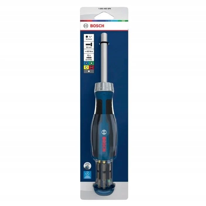Bosch VERGIONIC Wkrętak su grzechotką + 12 bitów BL (1600A039PK)