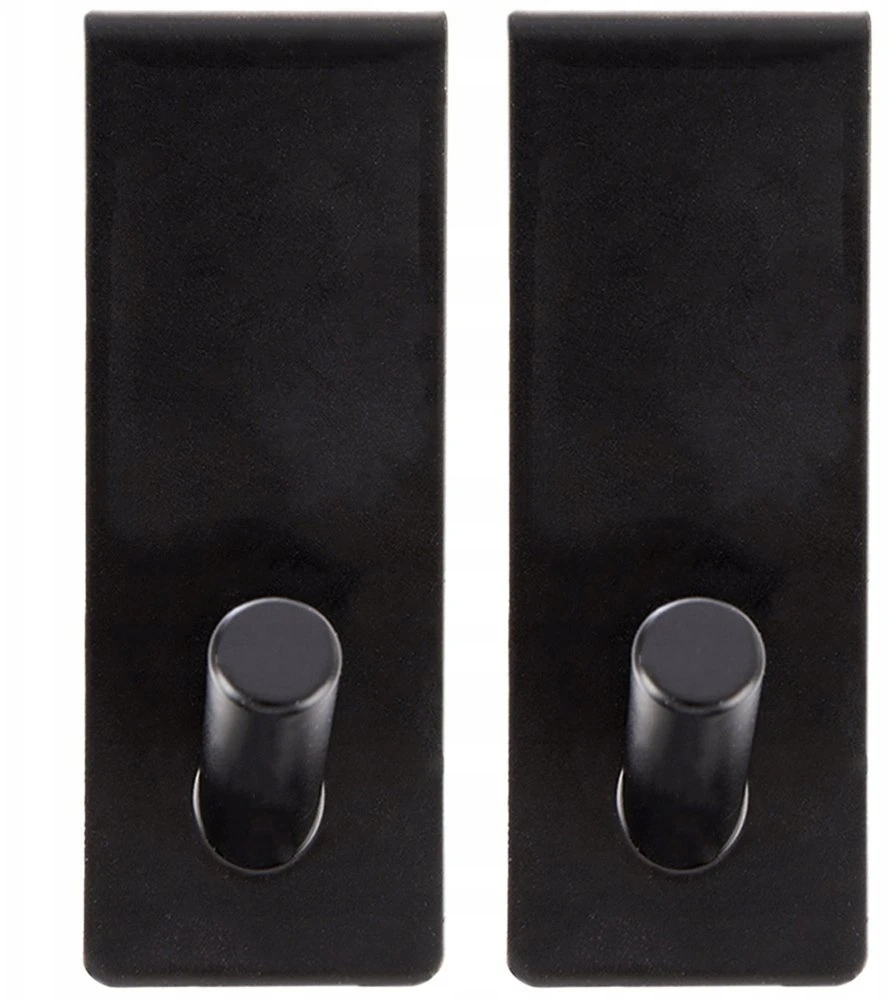 Verk Orion Durų kabliai metaliniai juodi 3x5x8 cm 2 vnt.