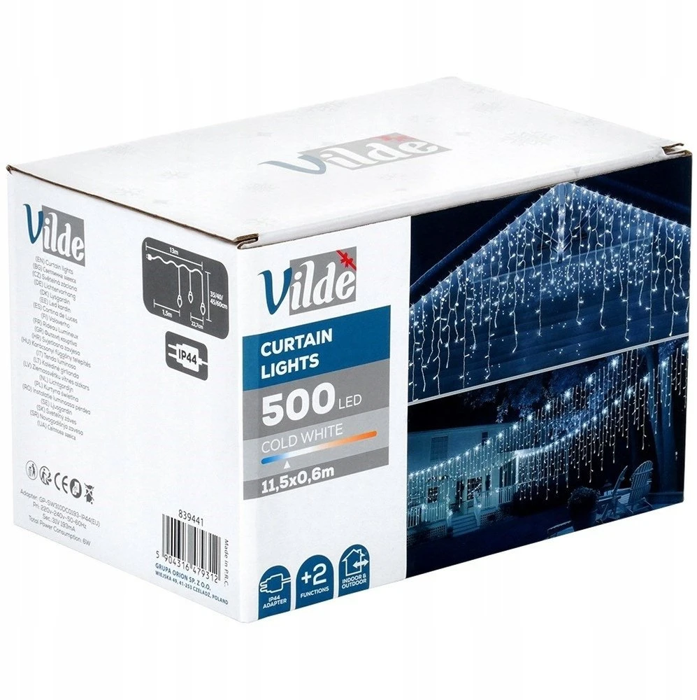 Verk Girlianda- užuolaida Vilde 500 LED 11,5 m