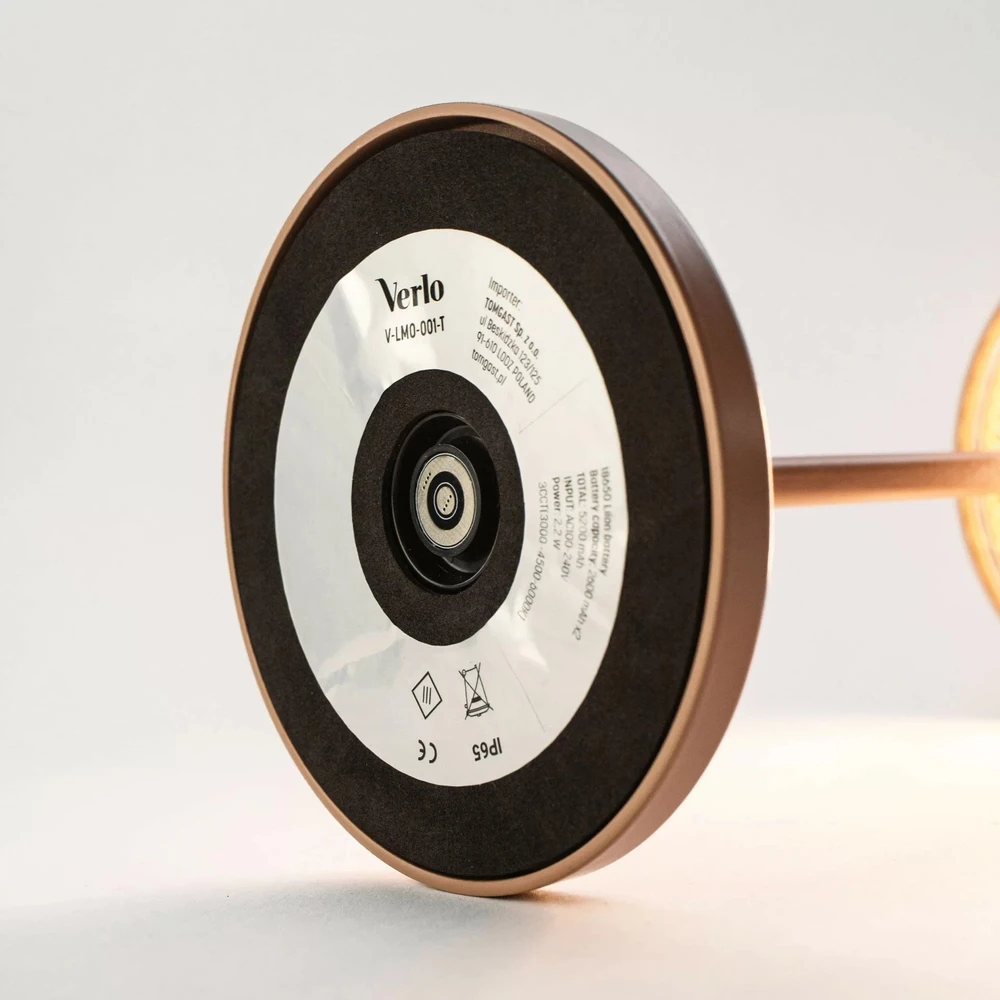Verlo Lamp Stalinė lempa, karamelės spalvos, aliuminis, Mod