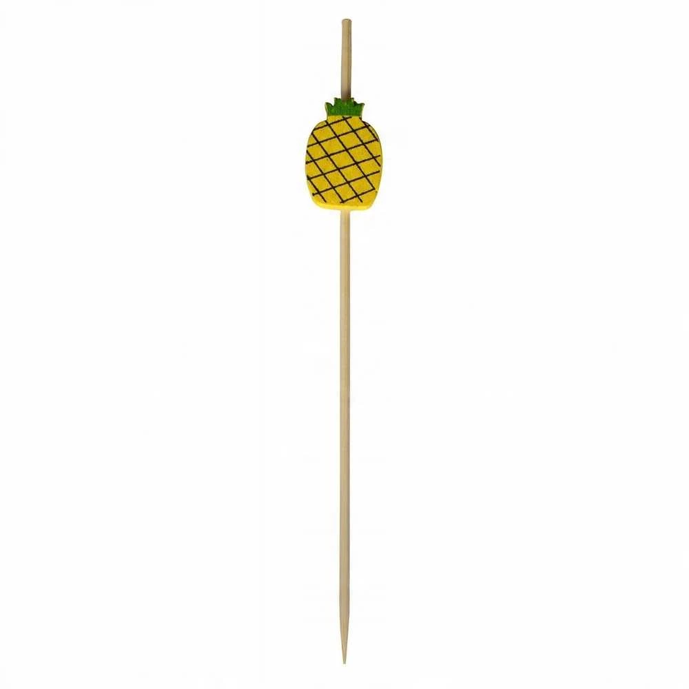 Verlo Bamboo Bambuko maisto lazdelės, 12 cm, ananasų skonio, 100 vnt.