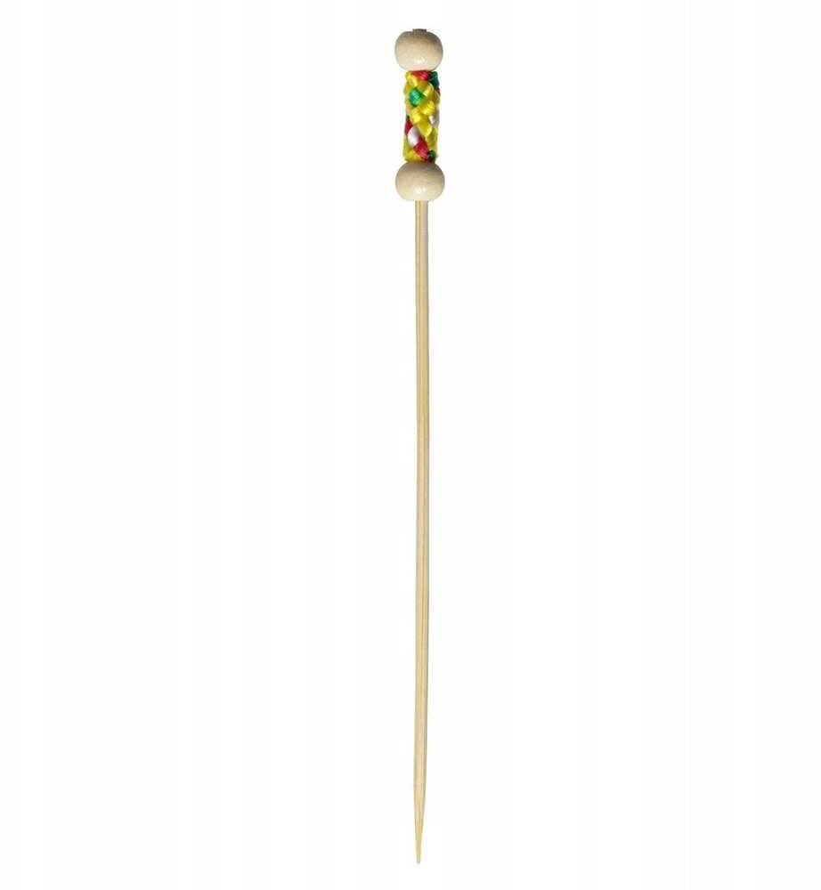 Verlo Bamboo Bambukinės maisto lazdelės, 12 cm, pintos, galais 100 vnt.