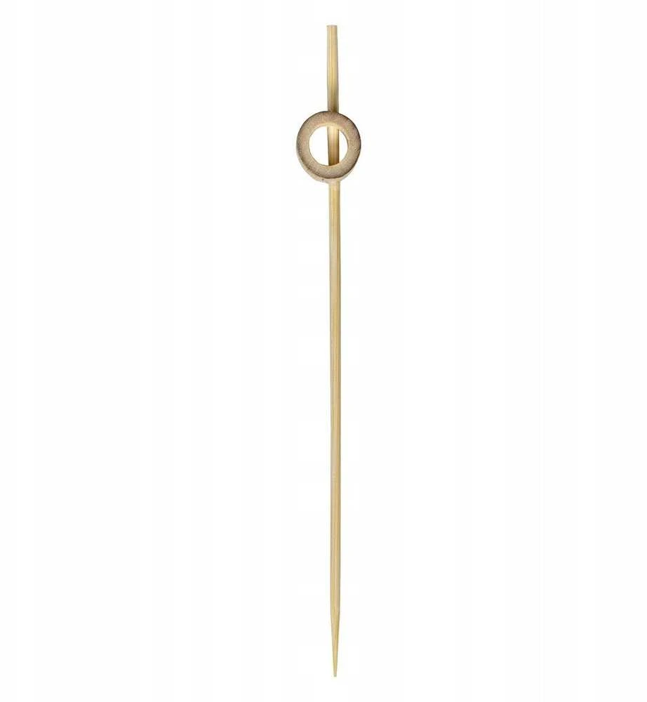 Verlo RING Bambukinės maisto lazdelės, 12 cm, su žiedu, 50 vnt.