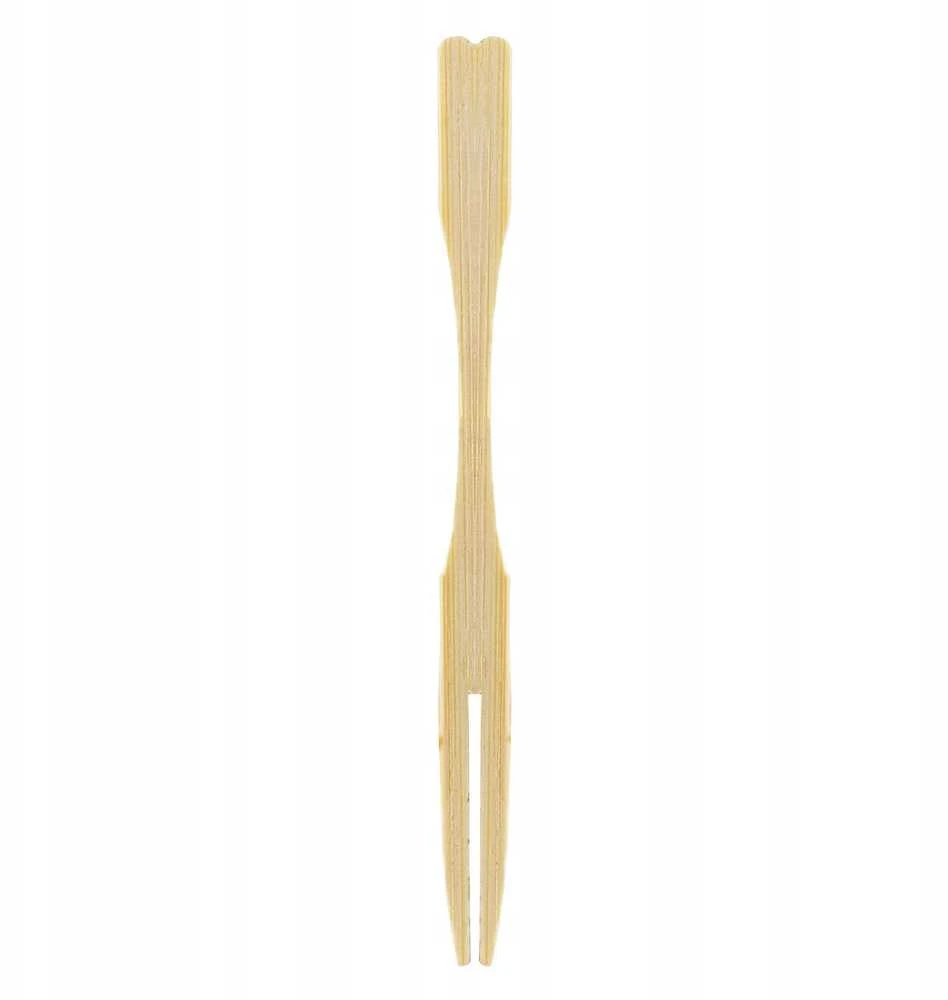 Verlo Bamboo Vienkartinės šakutės, 9 cm, bambukinės, 100 vnt.