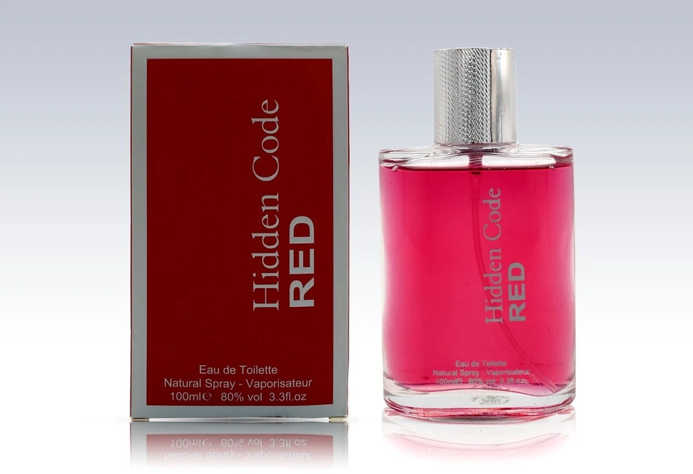 Set Fine Perfumery Hidden Code Raudona EDT tualetinis vanduo vyrams, 100 ml