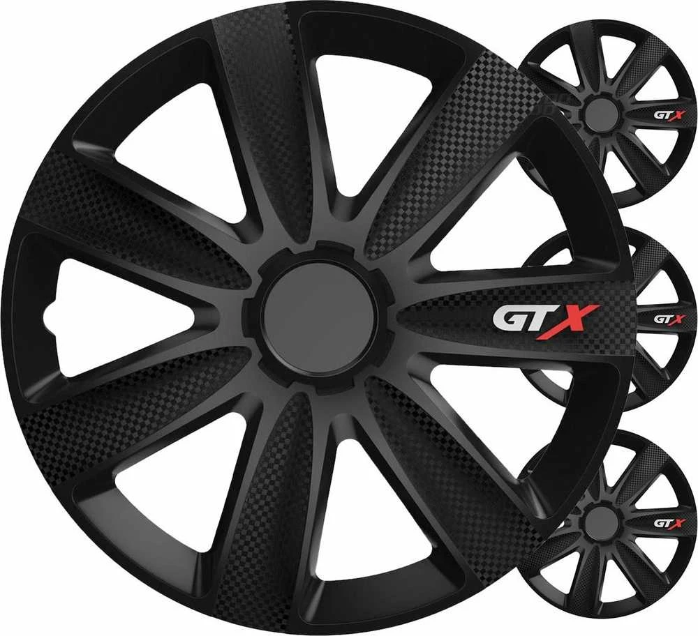 Versaco Ratų gaubtai 4 vnt. GTX, Carbon juodi 16"