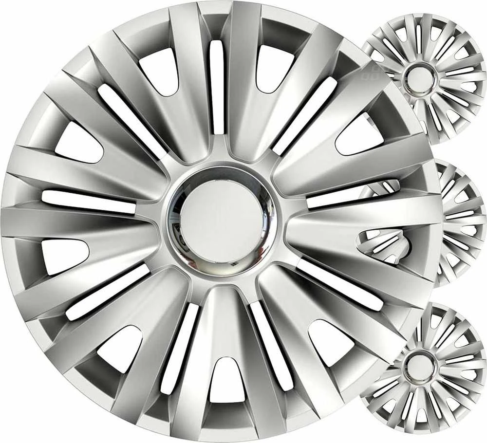 Versaco Ratų gaubtai 4 vnt. Royal, sidabriniai 15"