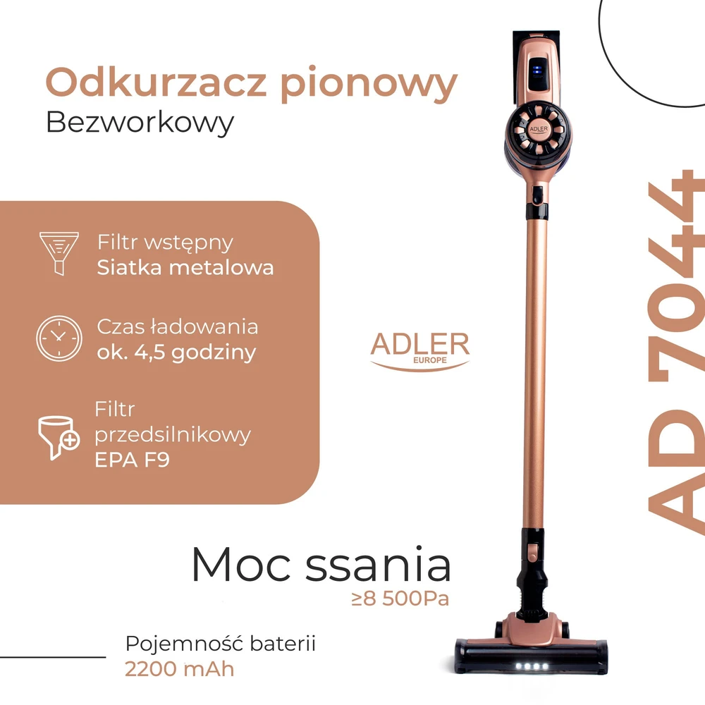 Vertikalus dulkių siurblys Adler AD 7044