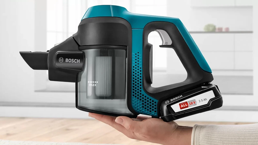 Įkraunamasis dulkių siurblys Bosch Serija 6 BBS611LAG, Mėlynos spalvos