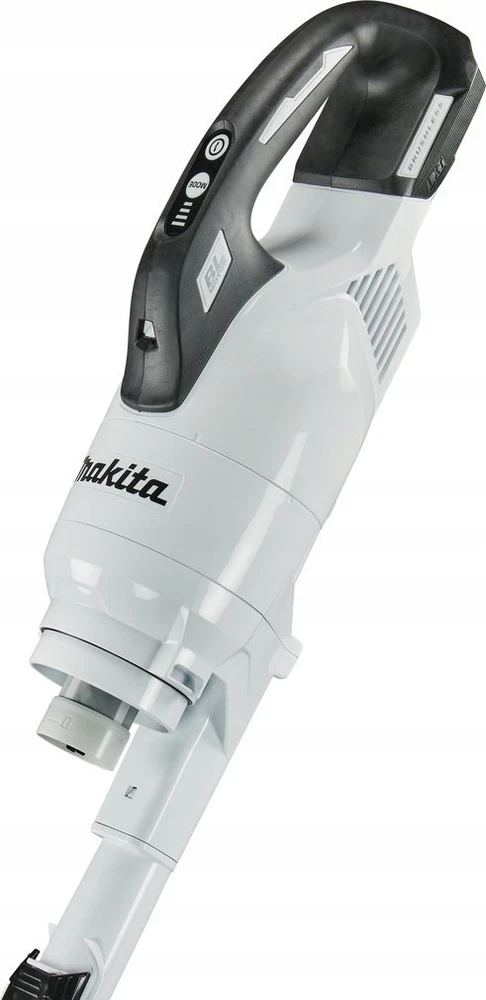 Makita DCL286FZW Akumuliatorinis dulkių siurblys, LXT, 18V, bešepetėlinis variklis, su cikloniniu priedu, baltos spalvos 100W. Be akumuliatoriaus ir kroviklio.