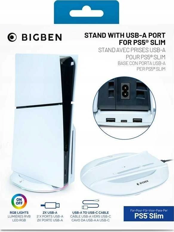 Nacon Big Ben BIGBEN PS5 SLIM Vertikalus stovas su USB-A prievadu