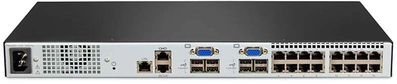 Vertiv Avocent AutoView AV3216 - KVM-Switch - 16 x KVM port(s) - 2 lokalni użytkownicy - 1 użytkownik IP - do montażu w szafie