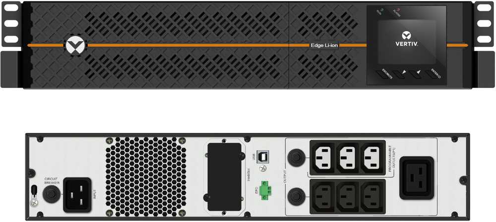 Emerson Electric UPS Vertiv LIEBERT EDGE EDGELI-2200IRT2U 2.2 kVA