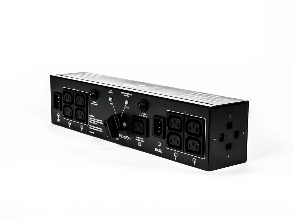 Vertiv Liebert MicroPod – apėjimo jungiklis – Kintamoji srovė 230 V – skirtas Liebert GXT3-1000RT230, GXT3-1500RT230, GXT3-2000RT230, GXT3-700RT230, PSI PS750RT3-230 (MP2-210K)