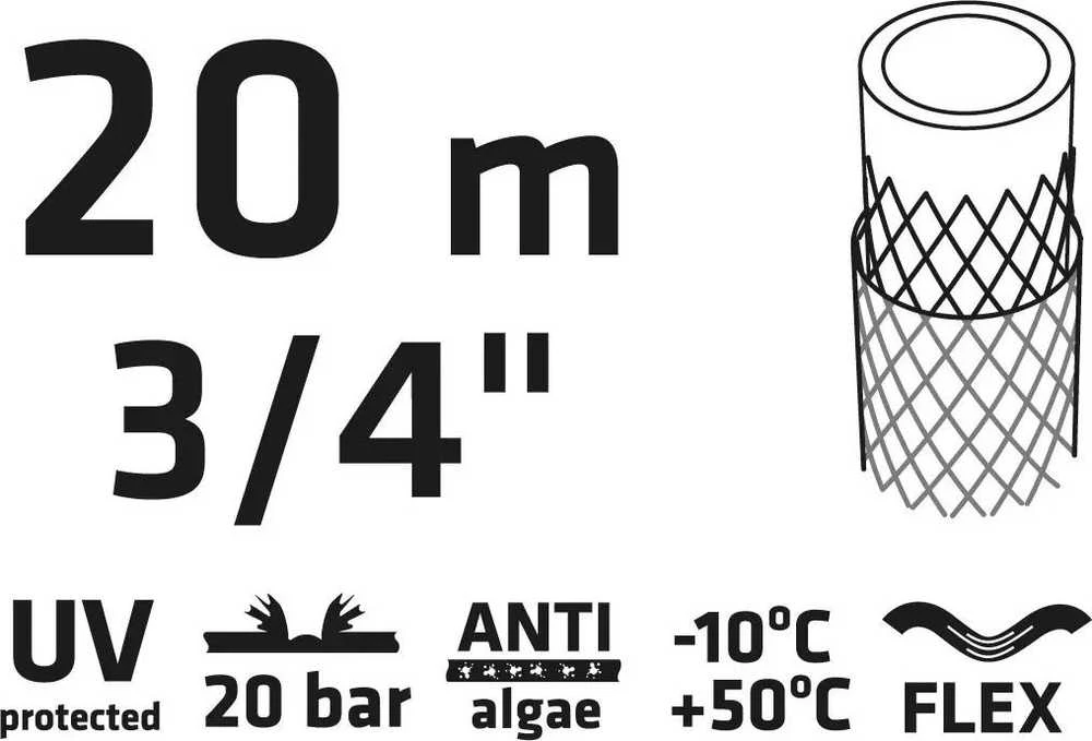 Verto Žarna Sodo žarna 20 m, 3/4" EKONOMINĖ