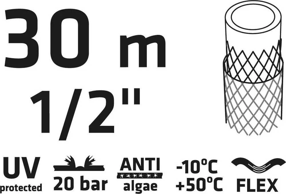Verto Žarna Sodo žarna 30 m, 1/2" EKONOMINĖ