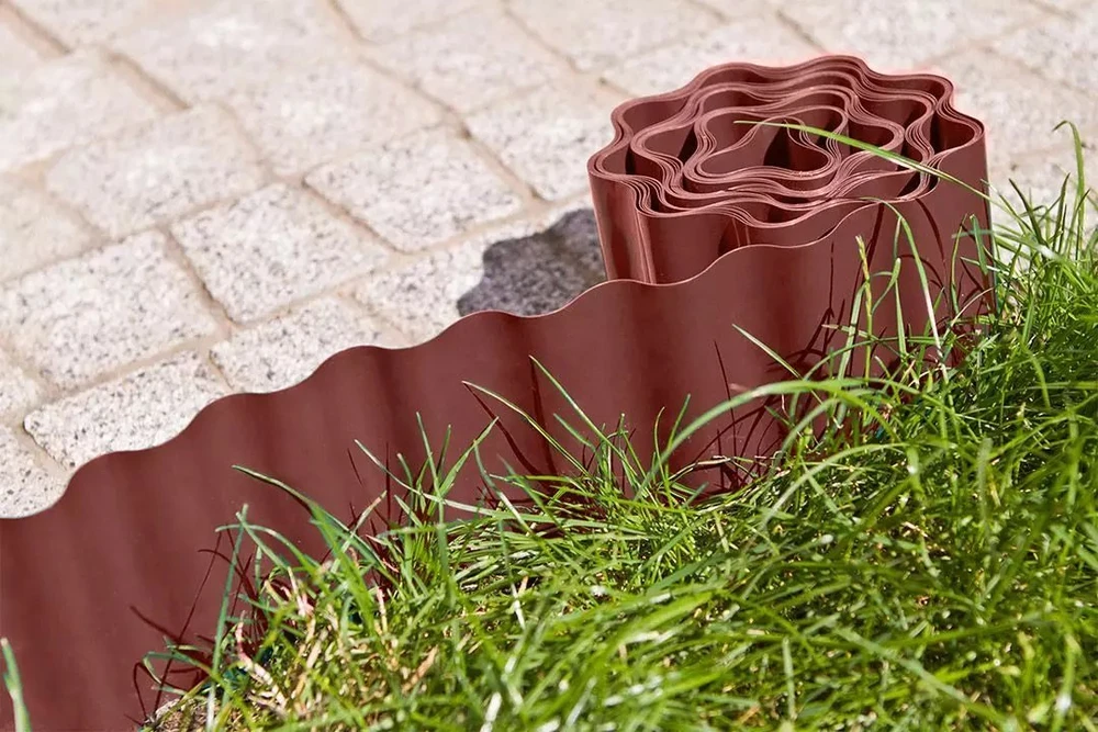 Obrzeże Vejos apvadas 10 cm x 9 m, rudas