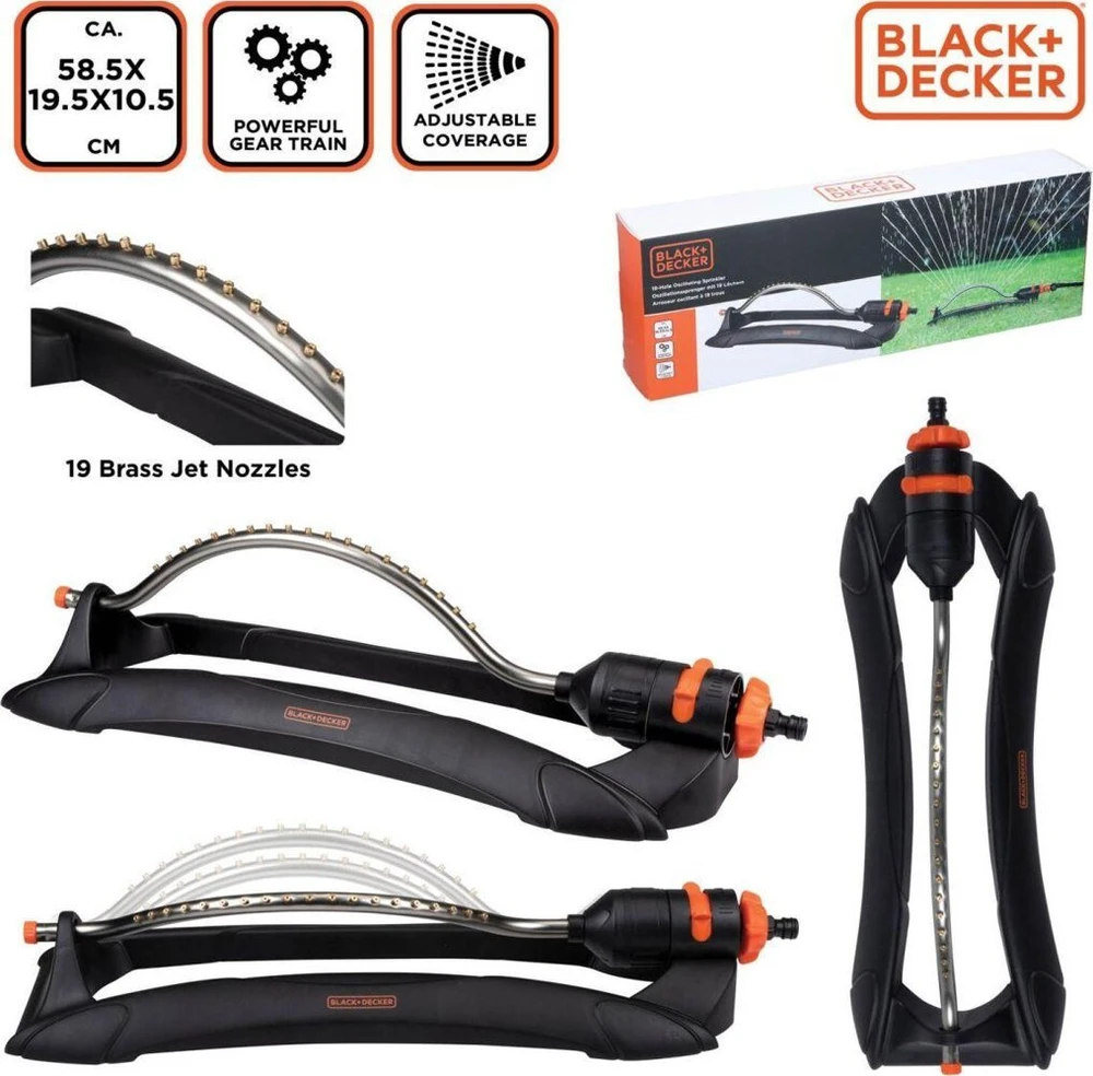 Black & Decker Osciliuojantis purkštuvas su 19 purkštukų Juodas & Decker