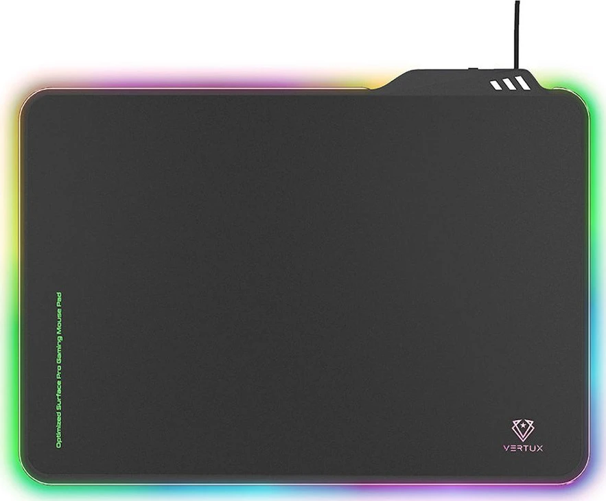 Vertux Vertux pelytės kilimėlis FluxPad Gaming apšviestas, atsparus vandeniui, lygus LED