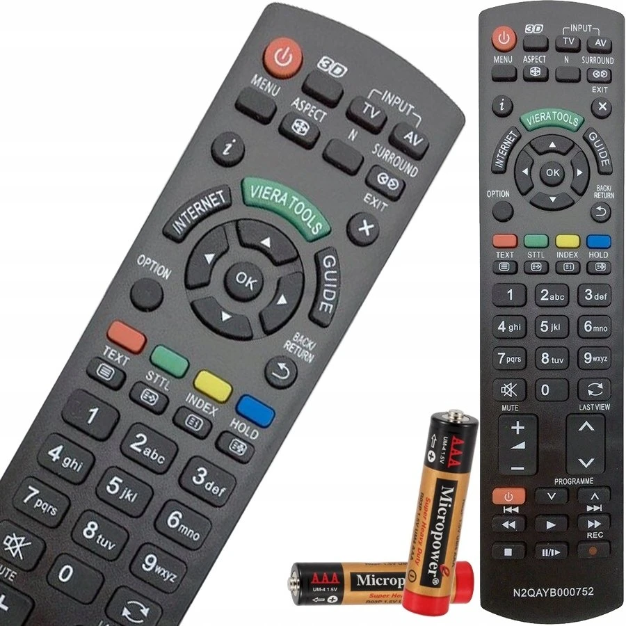 Vestv HQ LXP1112 universalus – visos funkcijos analoginis nuotolinio valdymo pultas skirtas Panasonic televizorių modeliams N2QAYB000752