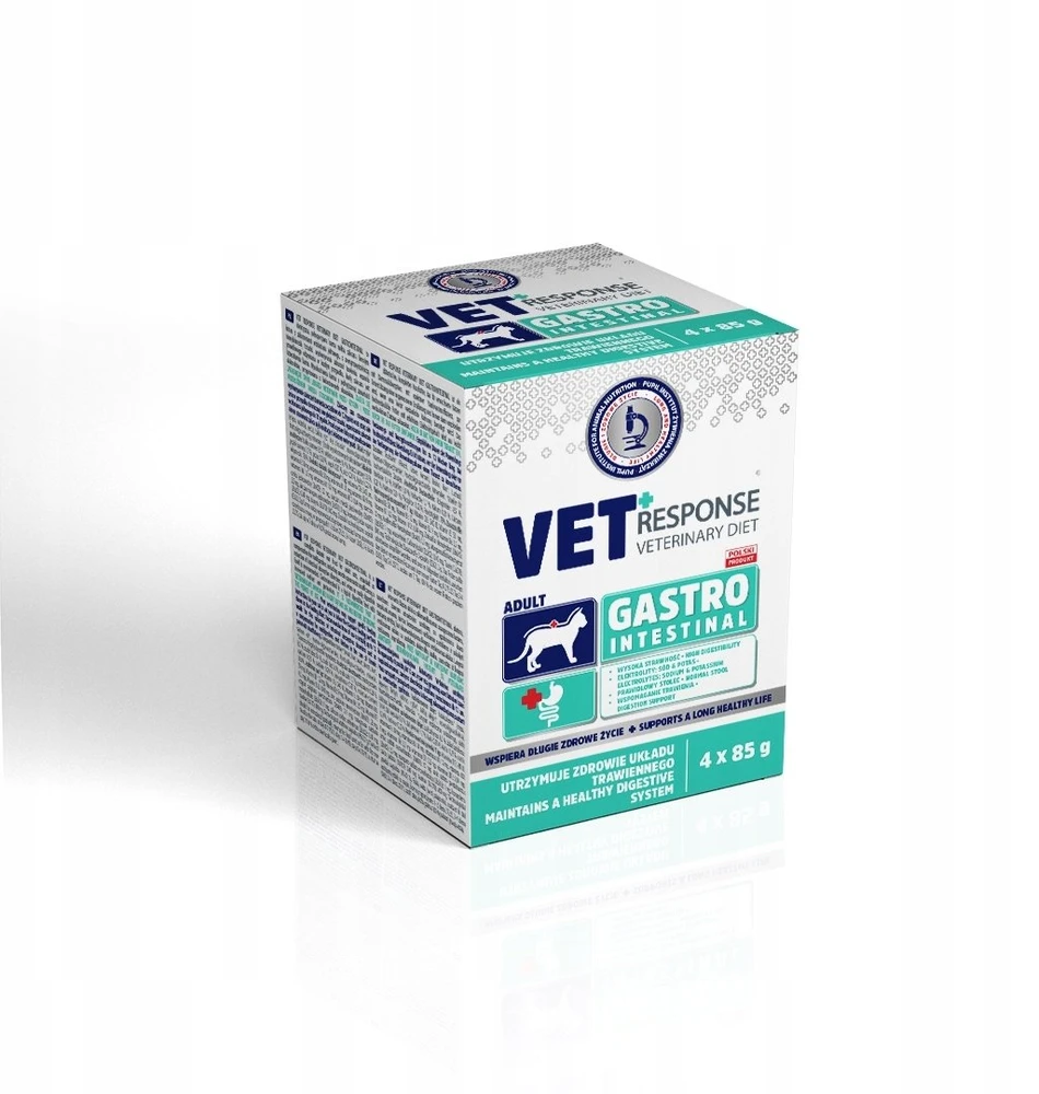 VET RESPONSE Gastrointestinal – šlapias kačių maistas – 4x85g