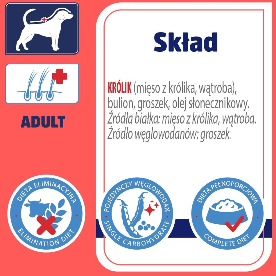 VET RESPONSE Hypoallergenic triušiena – drėgnas ėdalas šunims – 400g