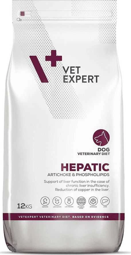 VET EXPERT Veterinary Diet Hepatic Dog - sausas šunų maistas - 12kg