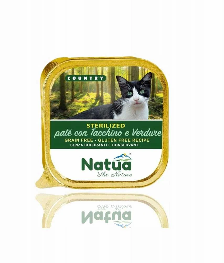 NA2 NATUA Country Sterilised kalakutiena with vegetables – šlapias kačių maistas – 100g