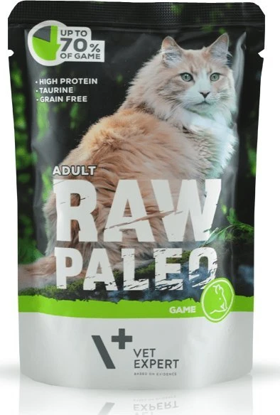 Vetexpert Drėgnas Kačių Maistas - RAW PALEO Elniena 100 g
