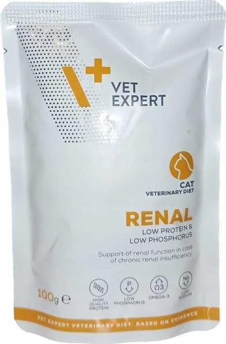 VET EXPERT Veterinary Diet Renal Cat - šlapias ėdalas katėms - 100 g