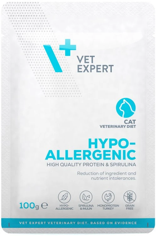 Raw Paleo VET EXPERT Hypoallergenic kalakutiena – šlapias kačių maistas – 100g