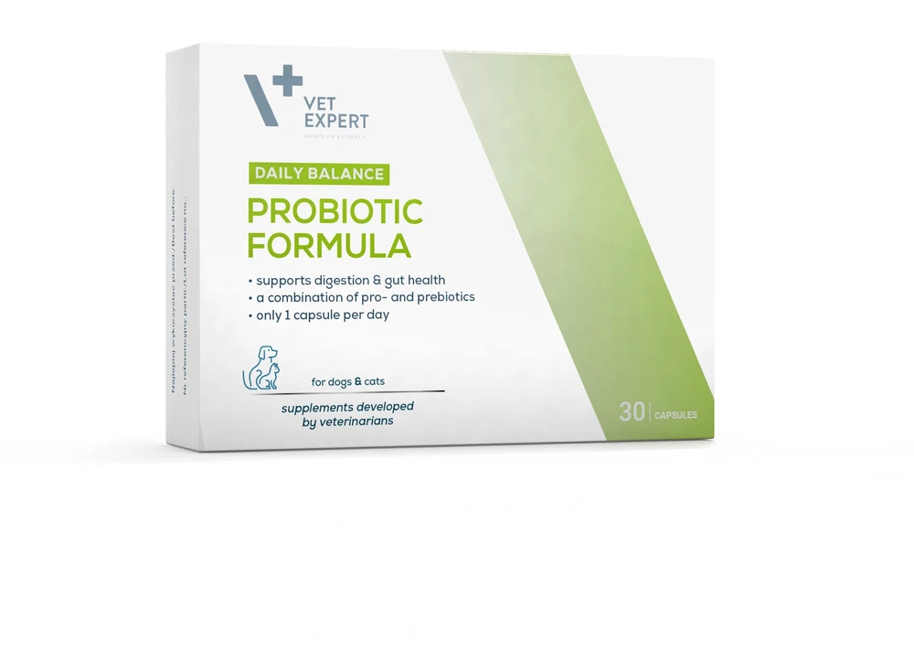 Gyvūnų Maistas - VetExpert Probiotinė Formulė Šunims ir Katėms 30 vnt.