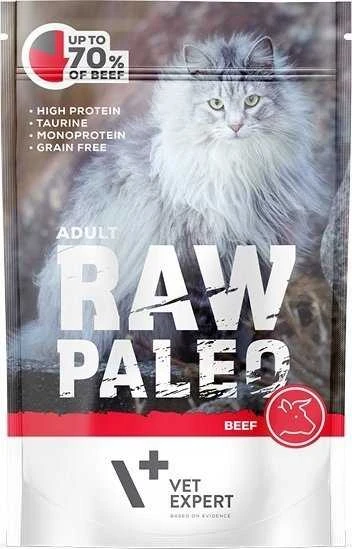 Vetexpert Drėgnas Kačių Maistas - RAW PALEO Jautiena Monoproteinas 100 g