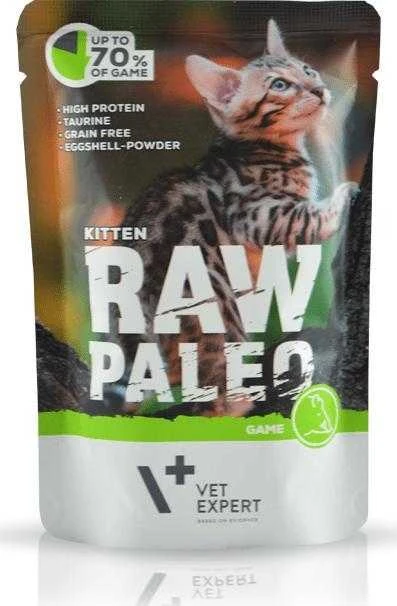 Vetexpert Drėgnas Kačių Maistas - RAW PALEO Katinams Su Elniena 100 g Be Grūdų