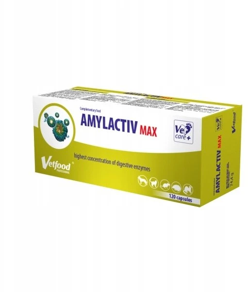 VETFOOD Amylactiv Max – papildai šunims ir katėms – 120 vnt.