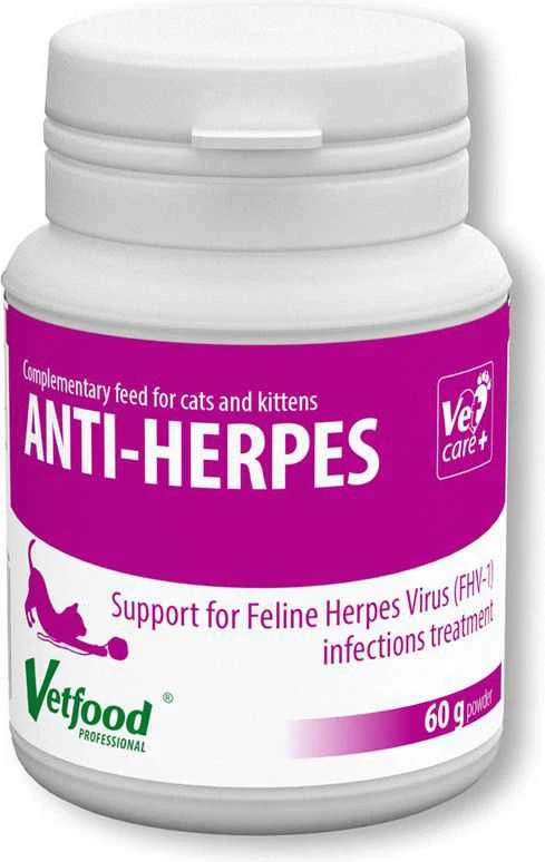 Papildai gyvūnams - VETFOOD Anti-Herpes (Vetfood, 60g, 40% baltymų)