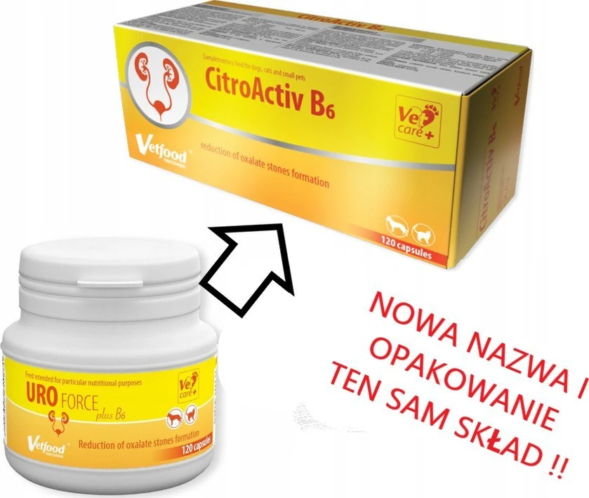 Maisto papildas - Vetfood Citro Activ B6 120vnt Be glitimo