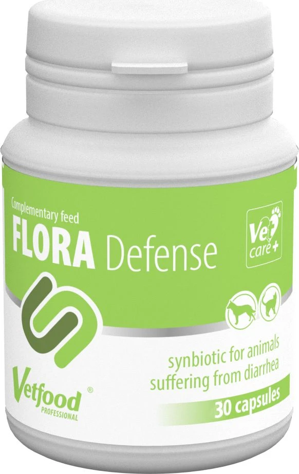 Gyvūnų papildas - Vetfood Flora Defense 30vnt Virškinimo sveikata Imunitetas