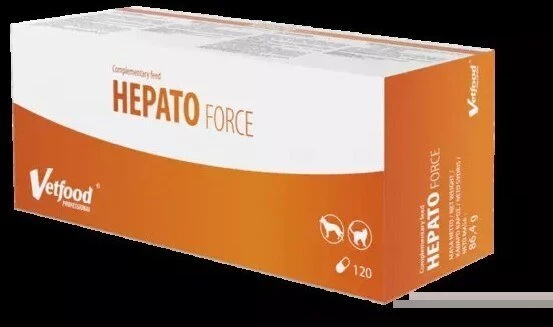 Gyvūnų papildas - Vetfood Hepato Force (120vnt, kepenų palaikymas, visoms veislėms)