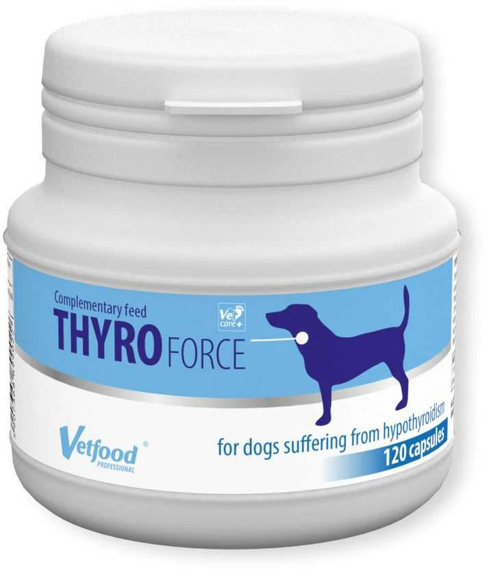 Gyvūnų papildas - Vetfood Thyro Force (120vnt, šunims su skydliaukės problemomis)