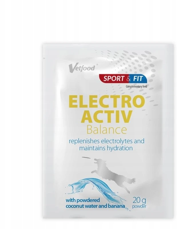 VETFOOD Electroactiv Balance bananų skonio papildai šunims ir katėms - 20 g