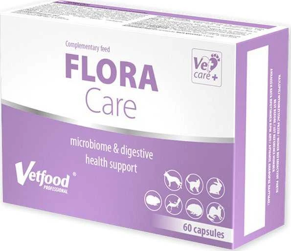Gyvūnų papildas - VETFOOD Flora Care (120 vnt., virškinimo sveikatos palaikymas)