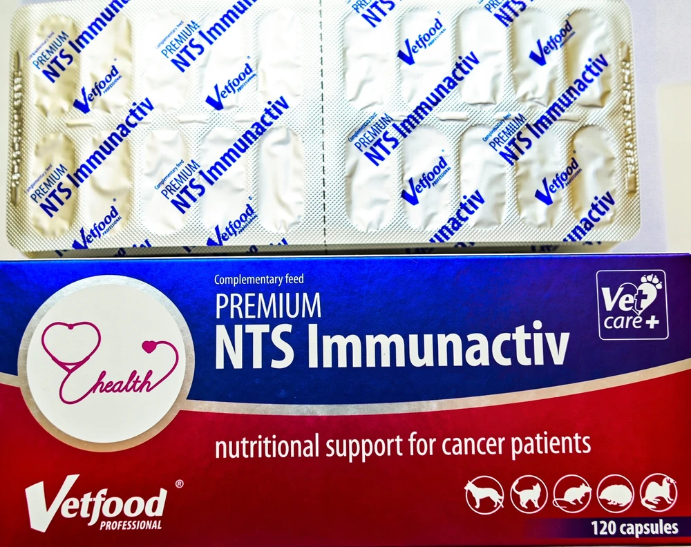 Gyvūnų papildas - Vetfood Premium NTS Immunactiv 120vnt Be glitimo