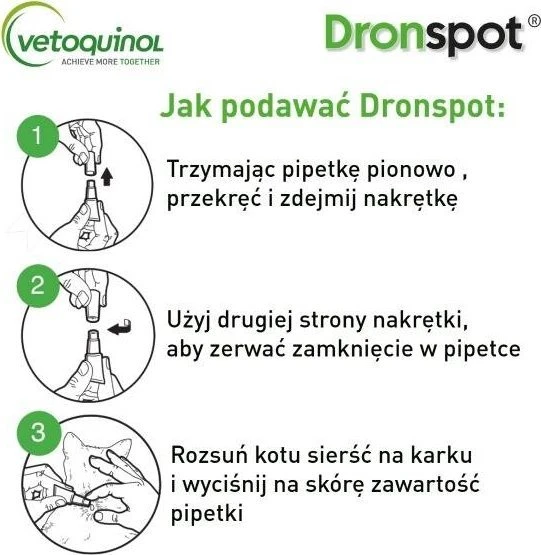 Vetoquinol DRONSPOT dla małych kotów (0,5-2,5kg)