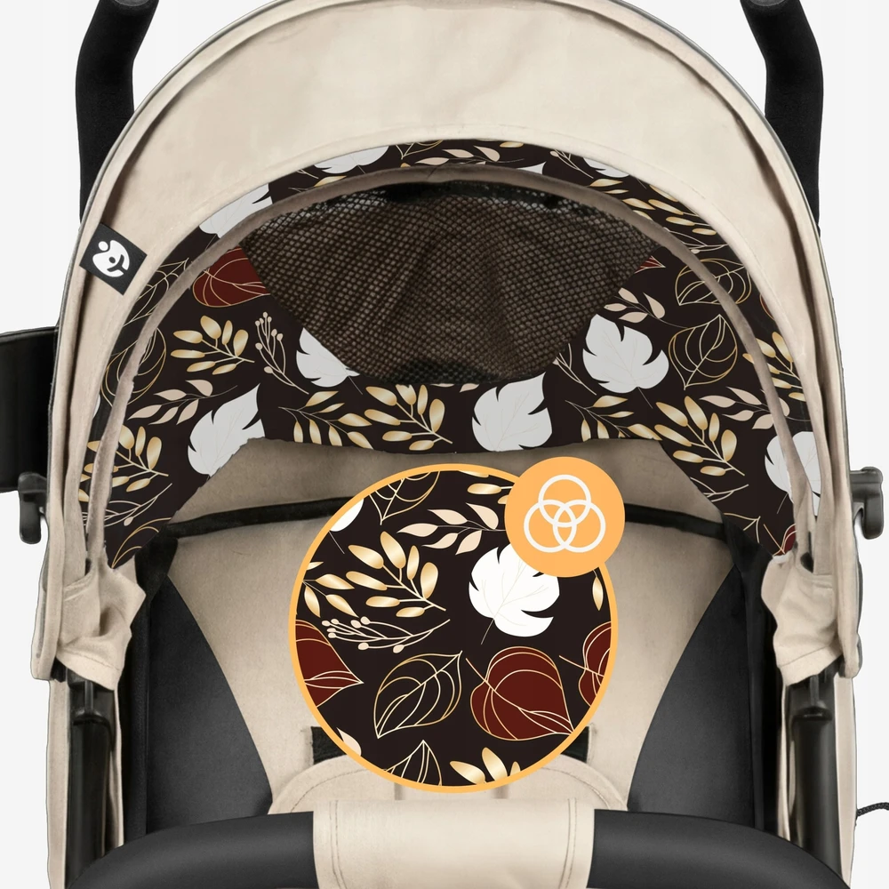 4Baby Stroller Davos 35 rusvai gelsvas